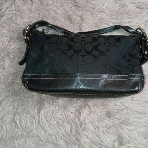 Black coach purse